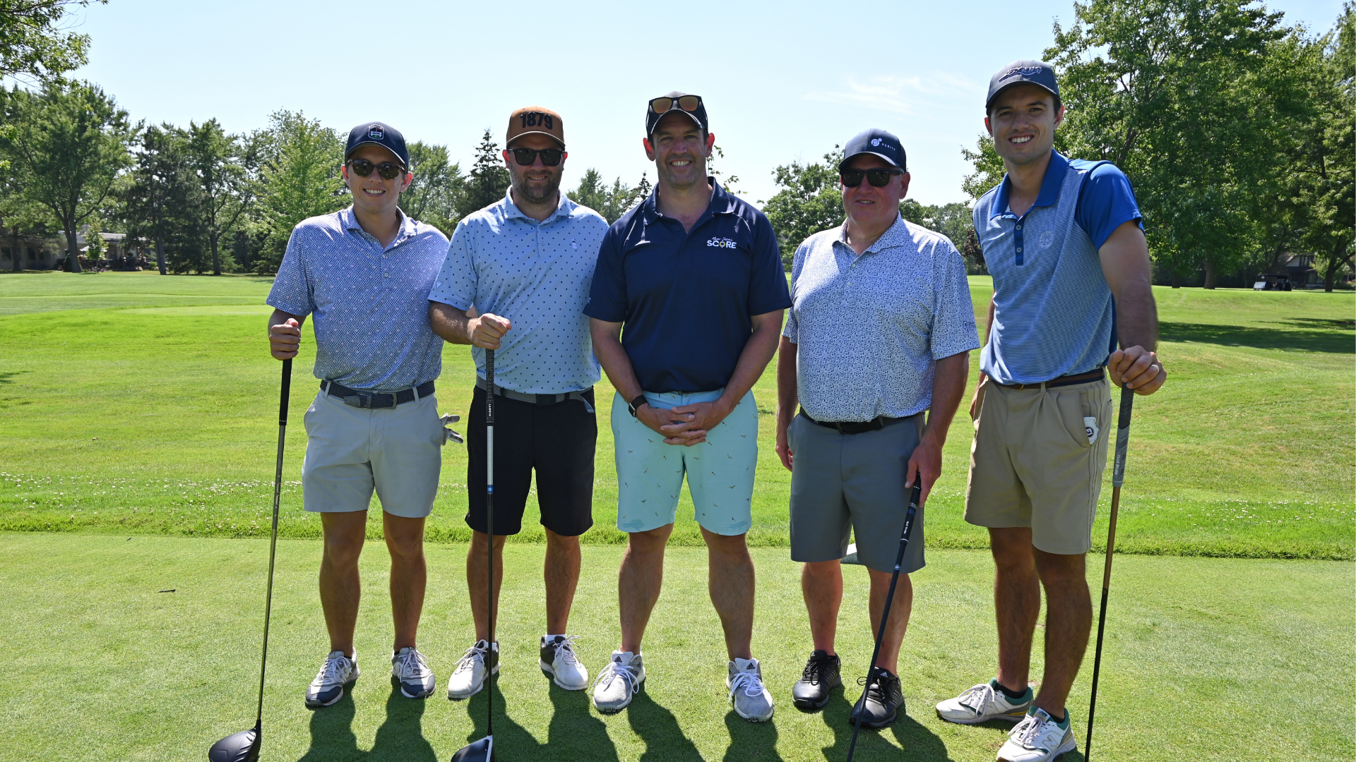 Mayor with the Rankin Construction Foursome