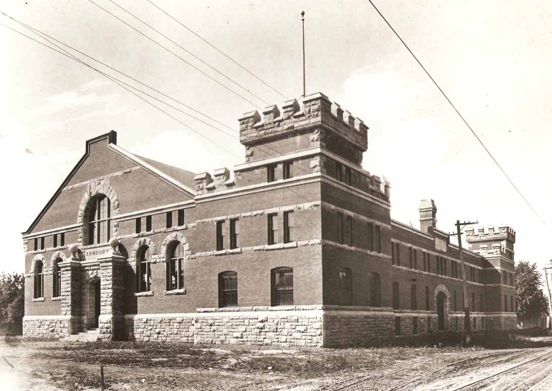Historic Image of the Lake Street Armoury Entrance