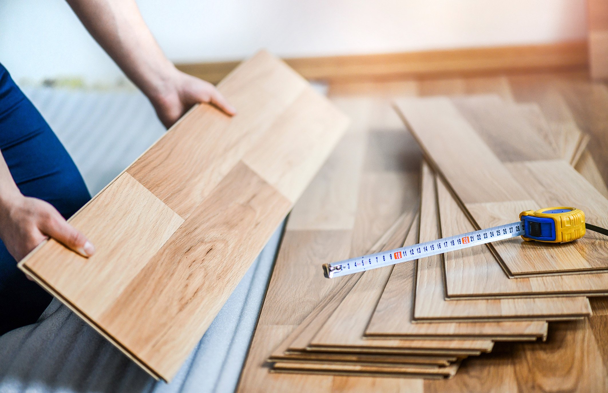 An image of a floor being renovated