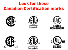 Canadian Certification Marks