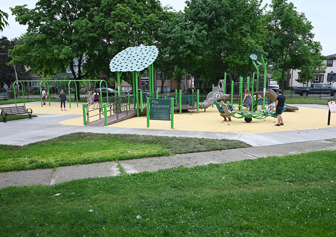 Playground structure at Montebello Park