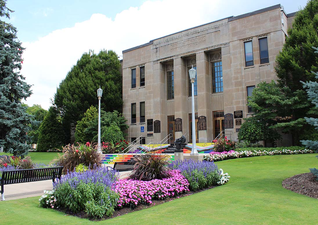 The front of St. Catharines City Hall.