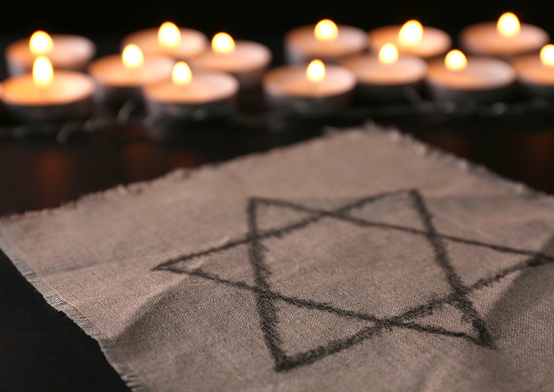 Star of David and candles