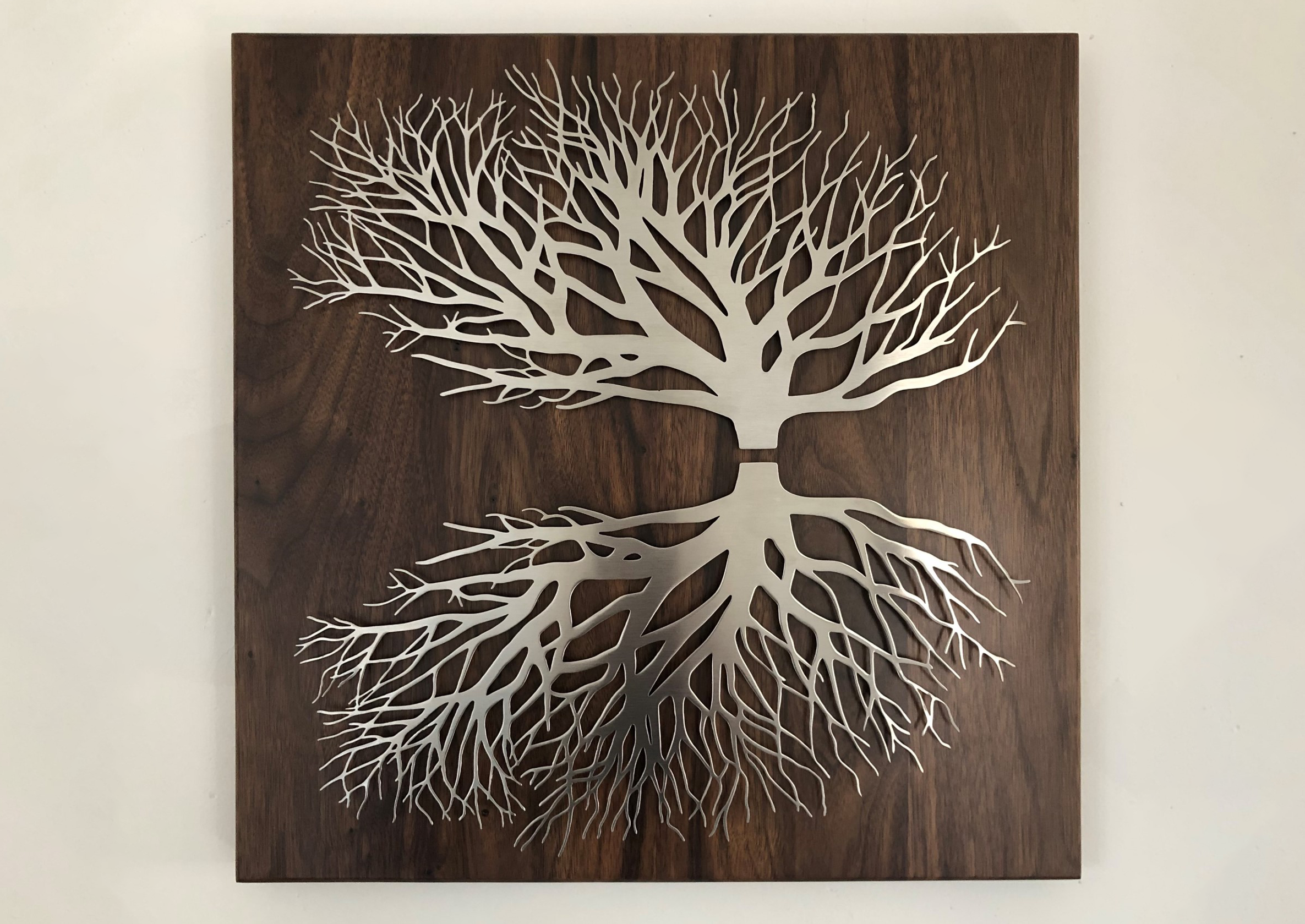 Szoke, Donna - The Breathing Tree, 2022 - Sculpture: steel on walnut 