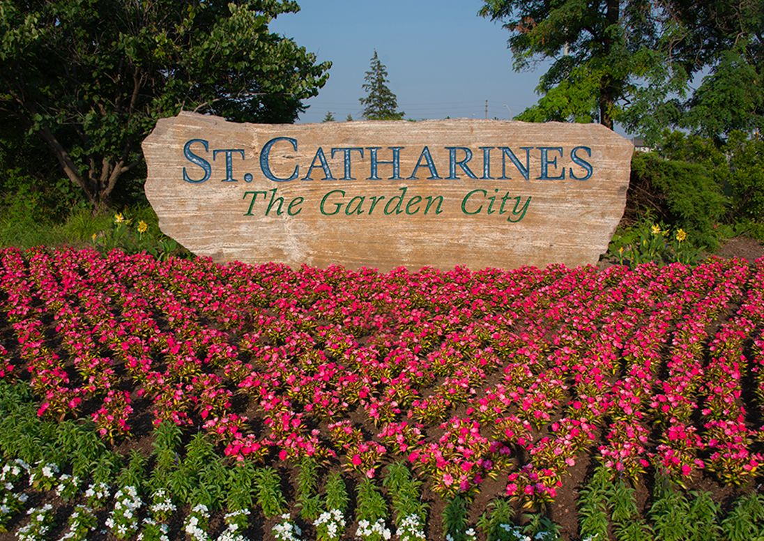 St. Catharines welcome sign