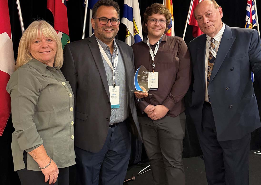 St. Catharines Enterprise Centre staff receive Economic Developers Association of Canada's (EDAC's) best Single Publication (5 or More Pages) Award for its Small Business Starter Kit that supports new entrepreneurs at the recent 2025 EDAC Marketing Awards.