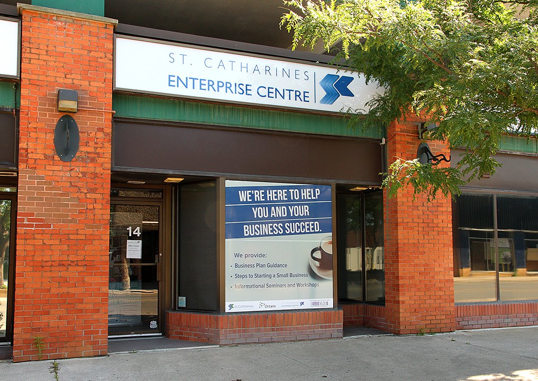 Exterior of the building where the St. Catharines Enterprise Centre is housed