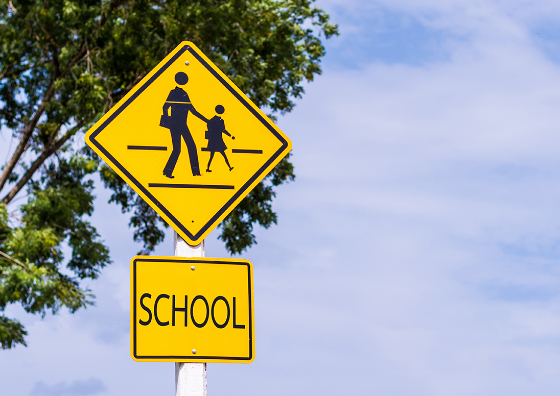 School zone sign