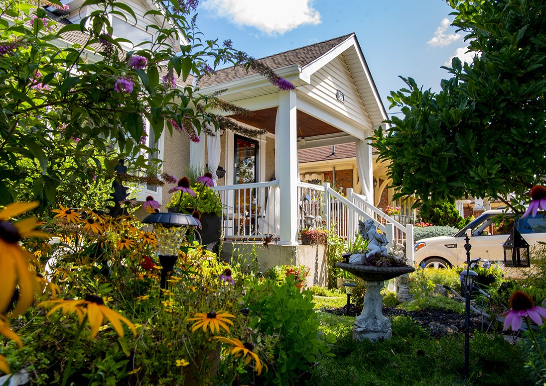 House with a garden