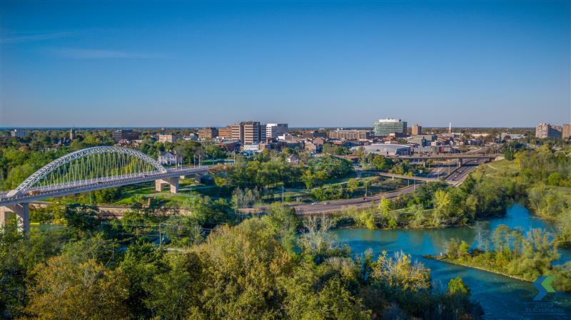 An aerial view of St Catharines