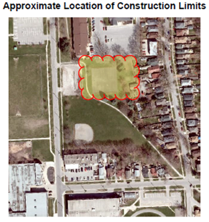 Map of St. Patrick's Park construction