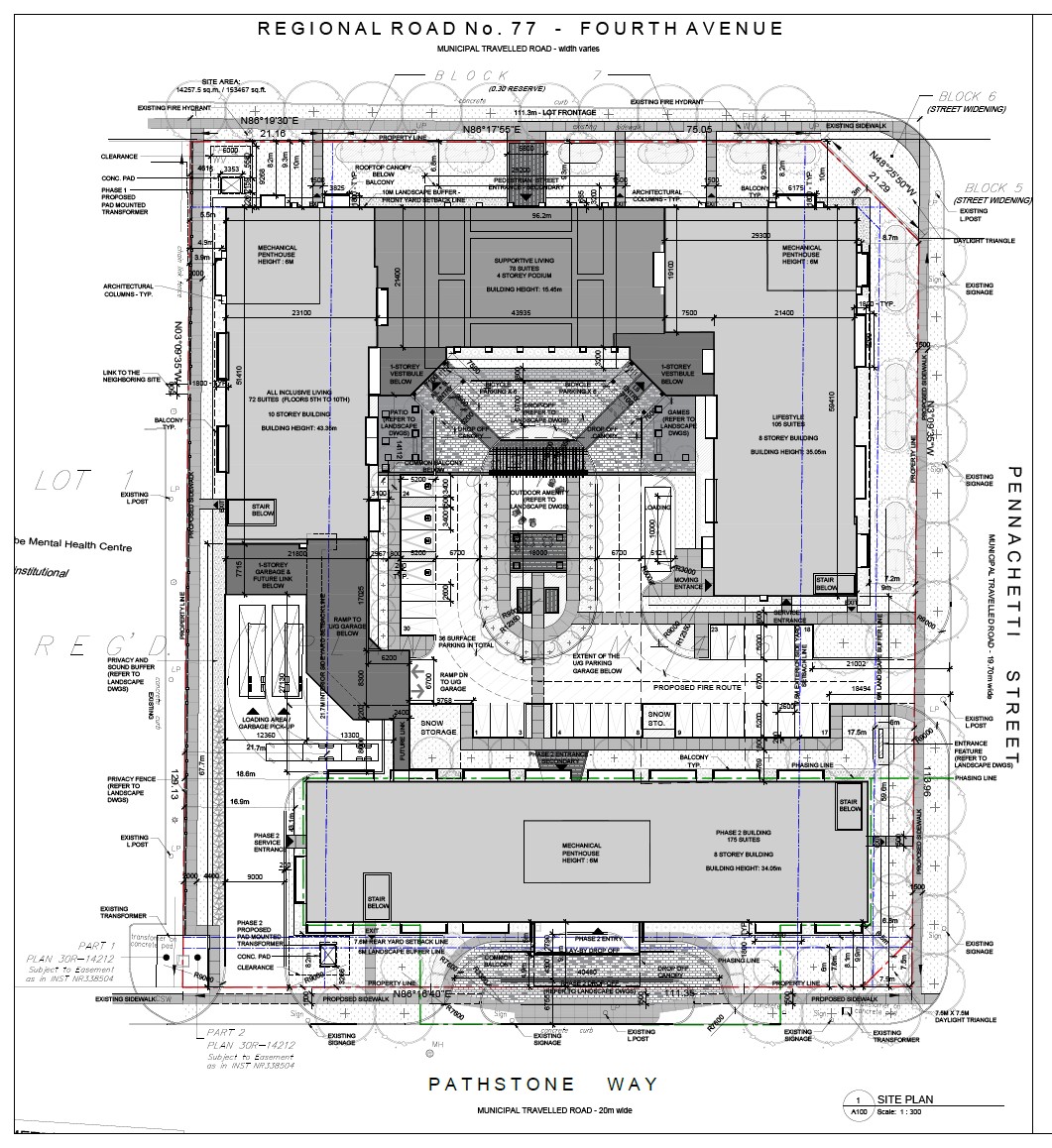 Site Plan 1298 Fourth Avenue