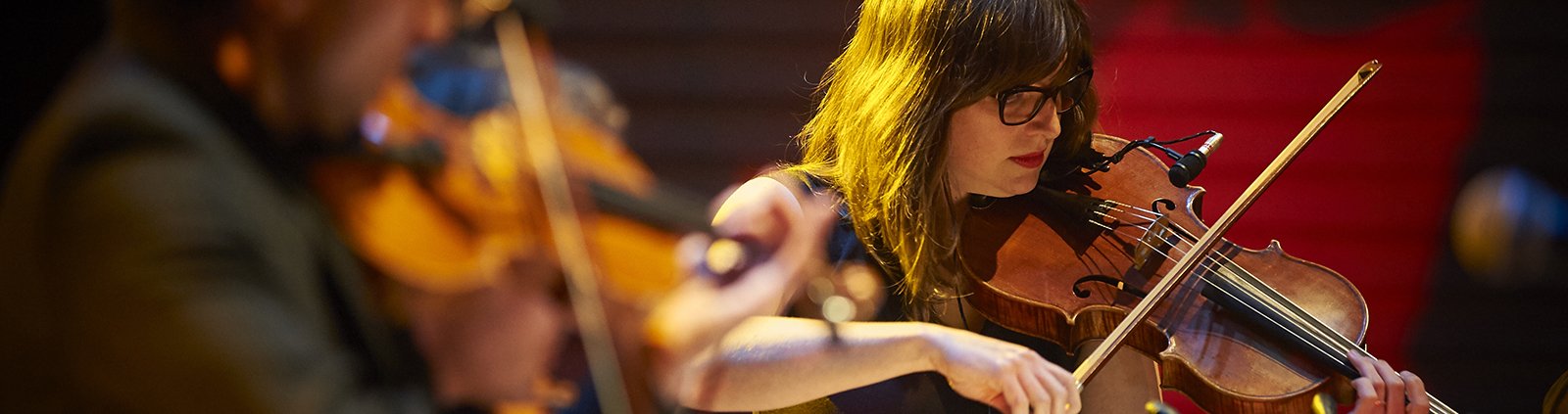 Woman playing violin