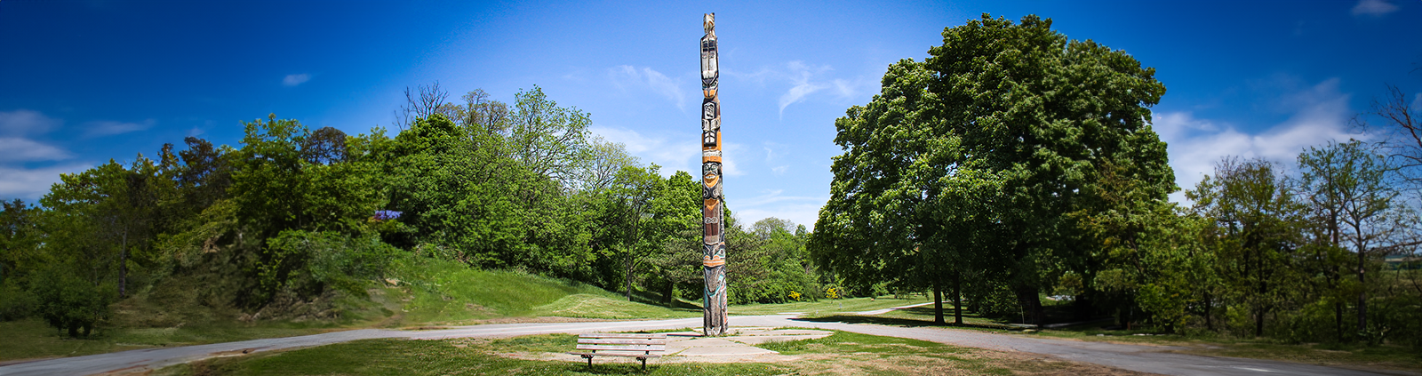 Totem pole at Richard Pierpoint