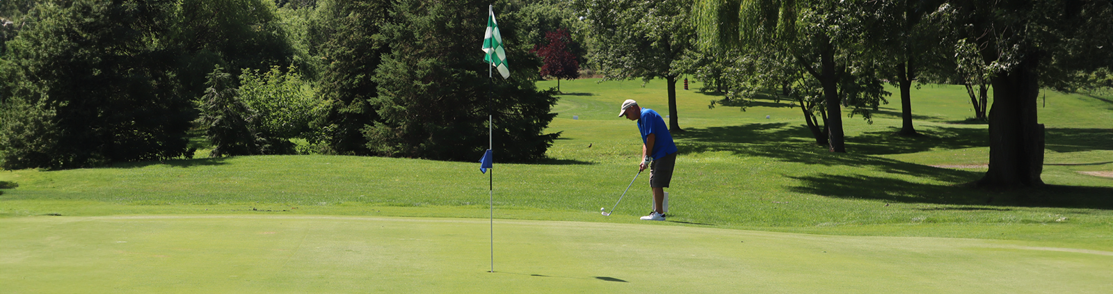 golfer chipping a ball