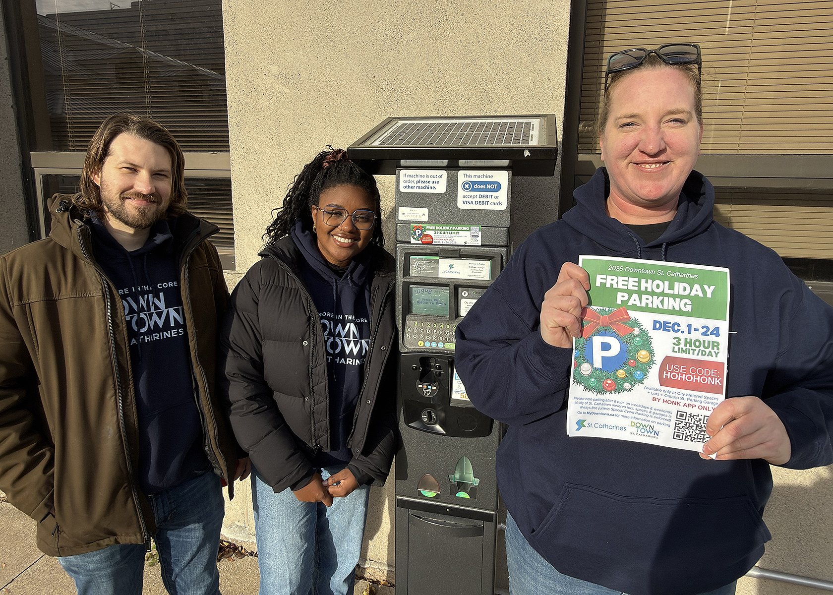 Free parking Dec 1-25 in HONK app with promo code HOHOHONK