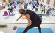 Woman leading an exercise class